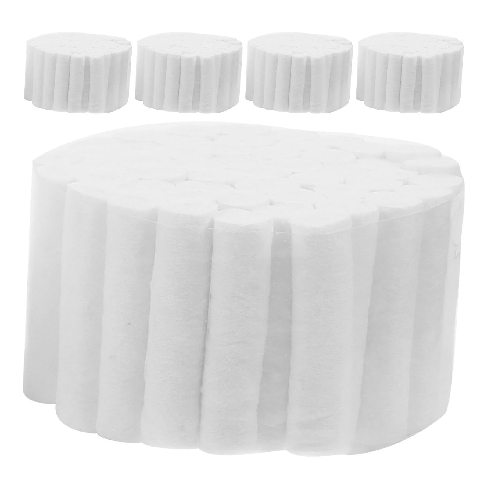 5 Piezas Rollo de Algodón Dental 8x38 Mm Blanco para Cuidado Bucal