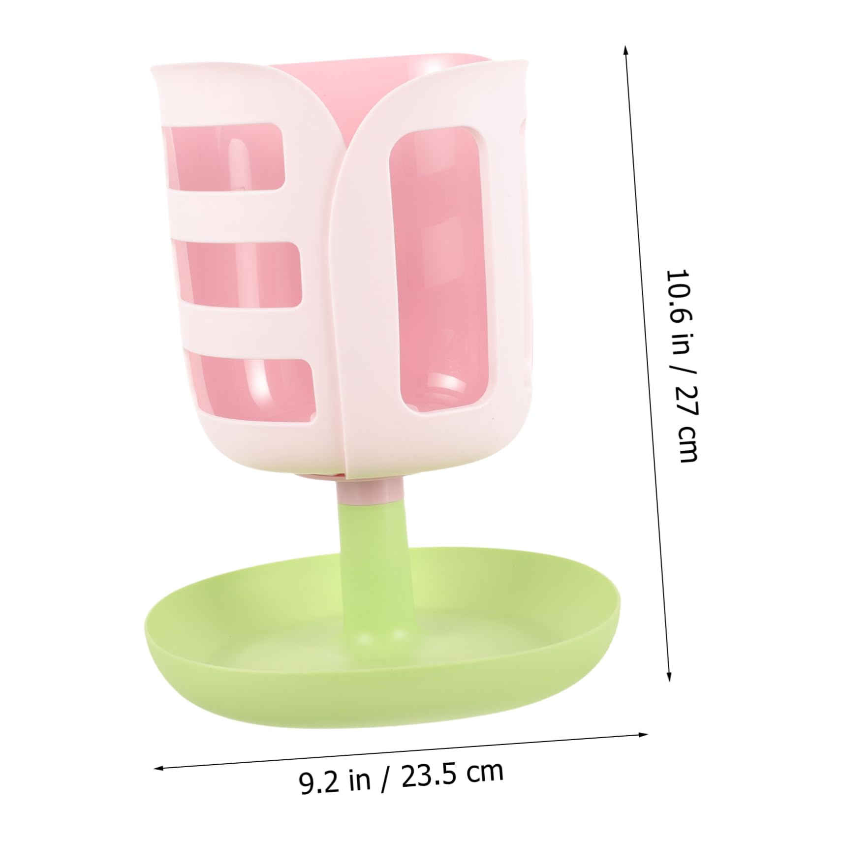 Happyyami Porteur De Foin Forme De Tulipe pour Lapins Distributeur De Nourriture pour Petits Animaux Anti-gaspillage pour Cochons Et Chinchillas
