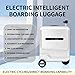 youfua Electric Luggage Scooter For Travel Rideable Luggage with TSA Lock, Expandable Fashionable Hard Shell Suitcase,Safety Anti-theft Luggages, Suitable for Air Travel and Vacation (white)