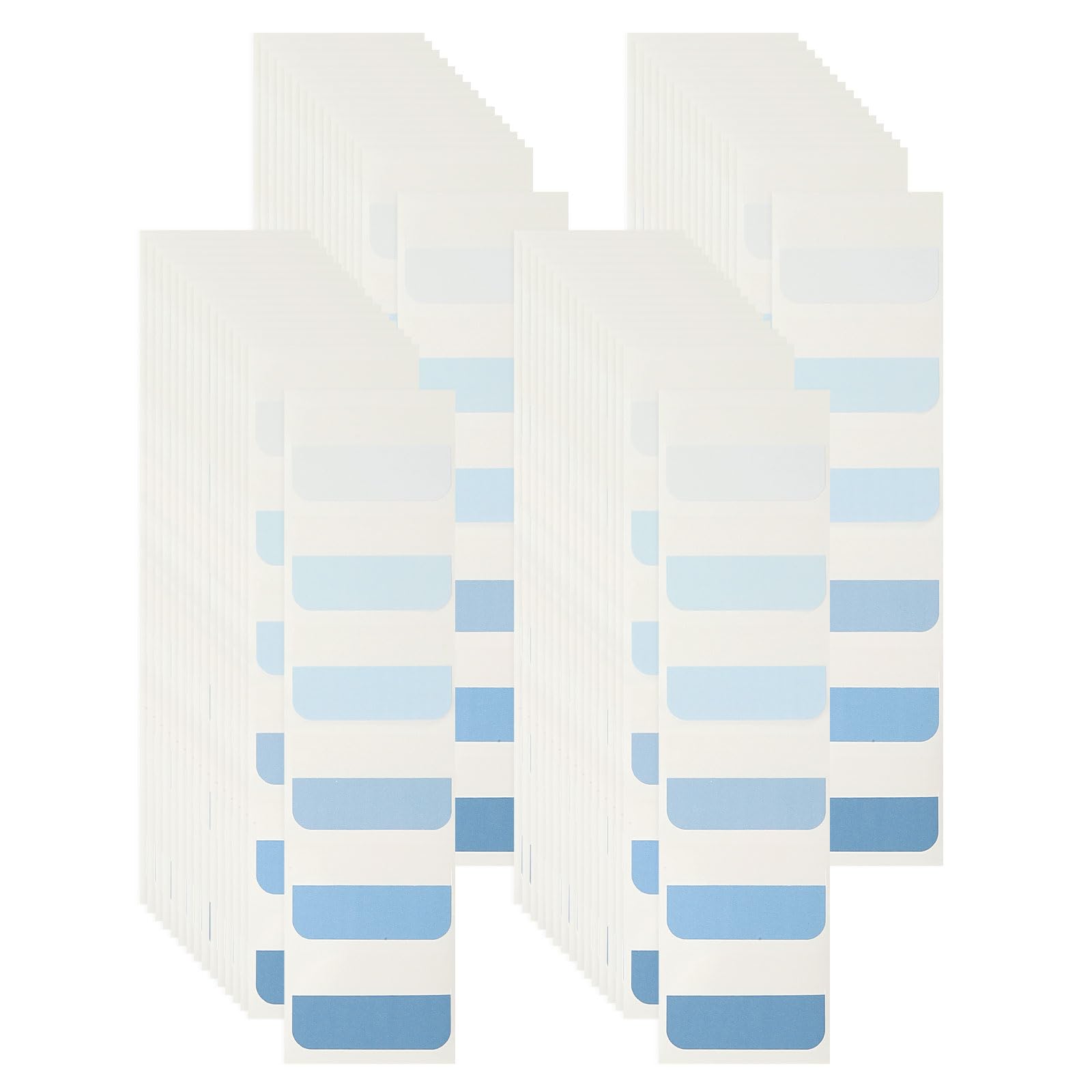 PATIKIL Clear Index Sticky Tabs, 240 Pcs Large Transparent Sticky Notes Bookmarks Planner Stickers Page Tabs for Office Notebooks File Folder Ledger Book, Gradient Blue