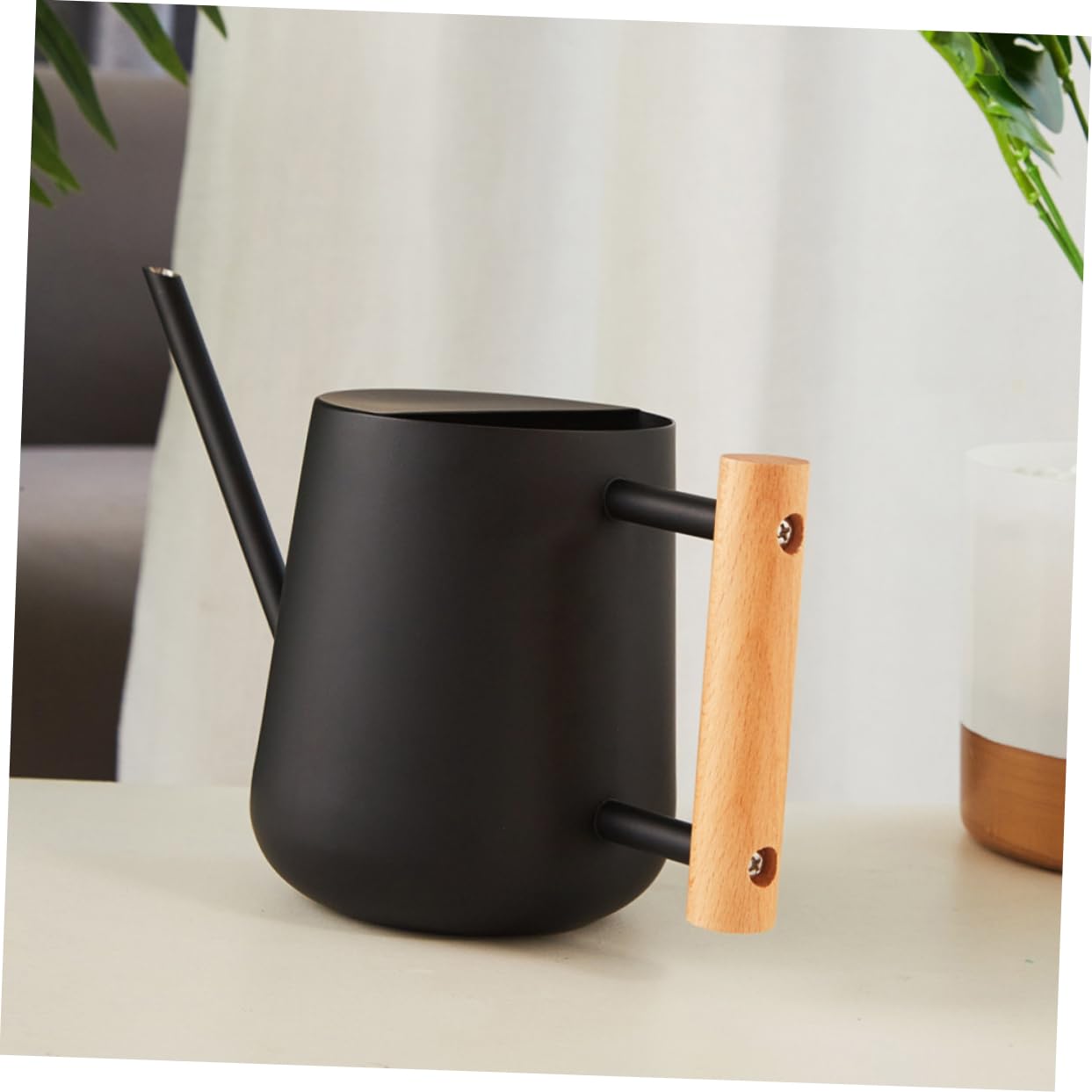 arrosoir en INOX arrosoir de Jardin arrosoir géant arrosoir de Style Moderne arrosoir à Long Bec Plantes d'intérieur arrosoir pour Plantes L'arrosage des Fleurs Peut Le Fer Noir
