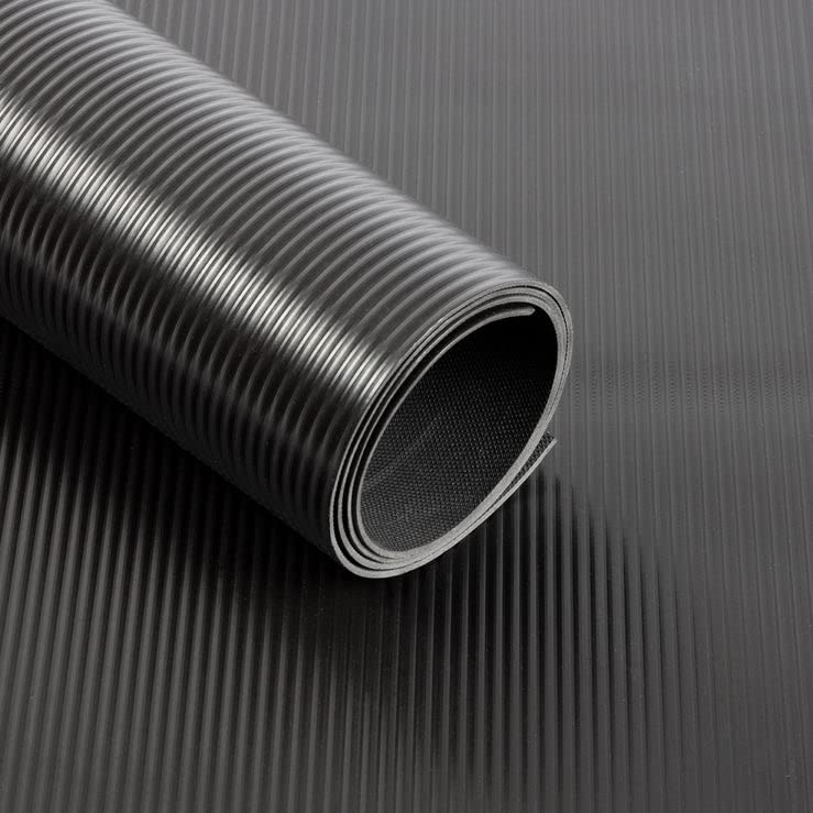 KARAT Revêtement de Sol antidérapant en PVC Strips| Parquet Ignifuge pour Zones d'entrée/espaces commerciaux| Tapis en Vinyle pour intérieur/extérieur, résistant au feu, épaisseur 2 mm (120 x 150 cm)