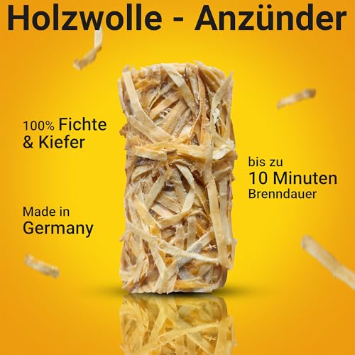 5 kg Holzwolle Anzünder natürliche Firestarter Kaminanzünder Grillanzünder Feueranzünder Fire Starter Bio-Anzünder | schnell entfacht für Grill, Pizzaofen. Smoker, Kamin & Ofen | Energie Kienbacher – Bild 3