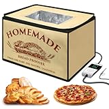 BLUBYEES Bread Proofing Box with Heater for Precise Temperature Fermentation, Folding Zippered Dough Proofer Warming Box for Bread, Pizza, Sourdough, Yogurt and Handmade Soap