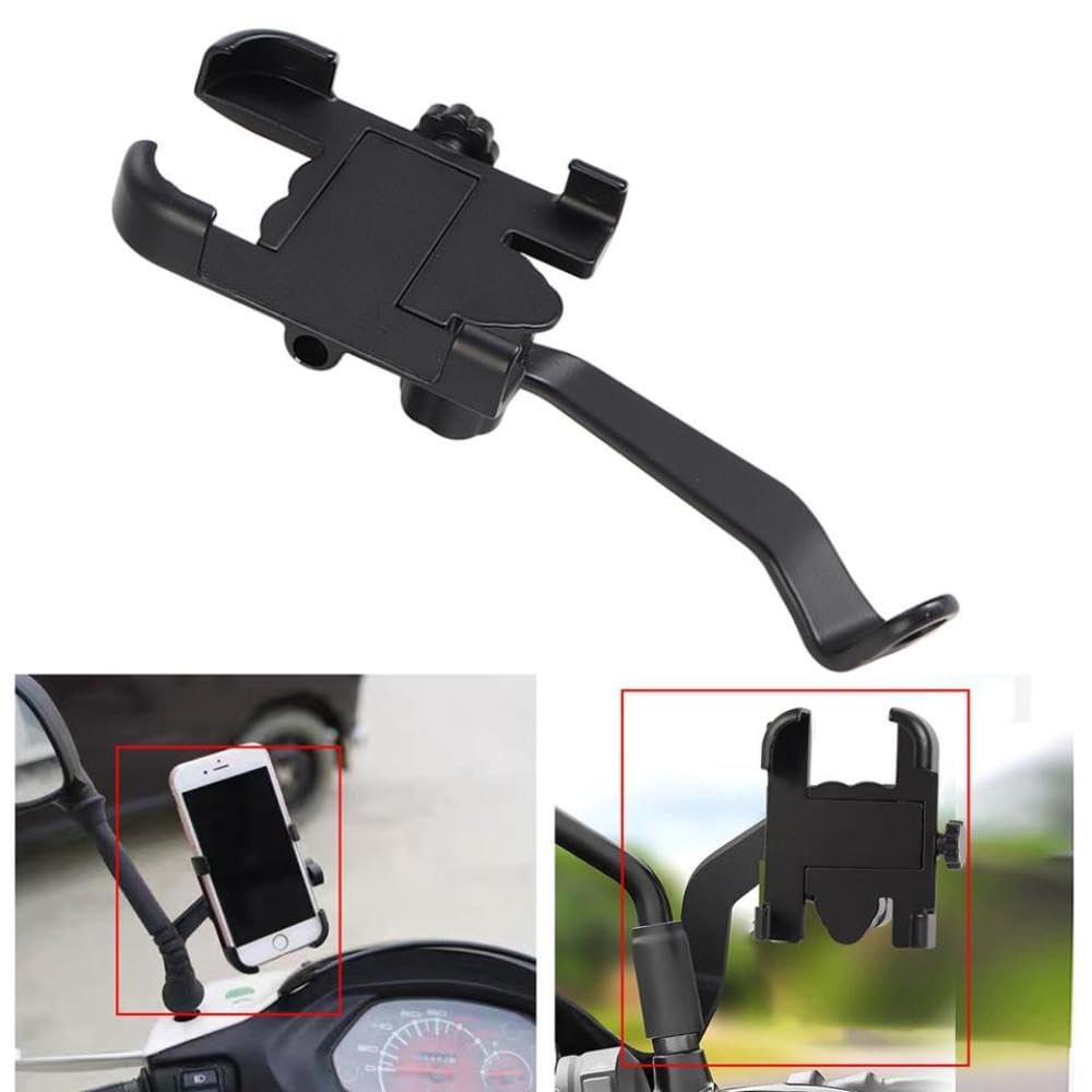 Moto by bike thone mount mount staffe GPS stabilimento cellulare supporto per telefono manubrio cavalcano compatibile con la maggior parte degli smartphone