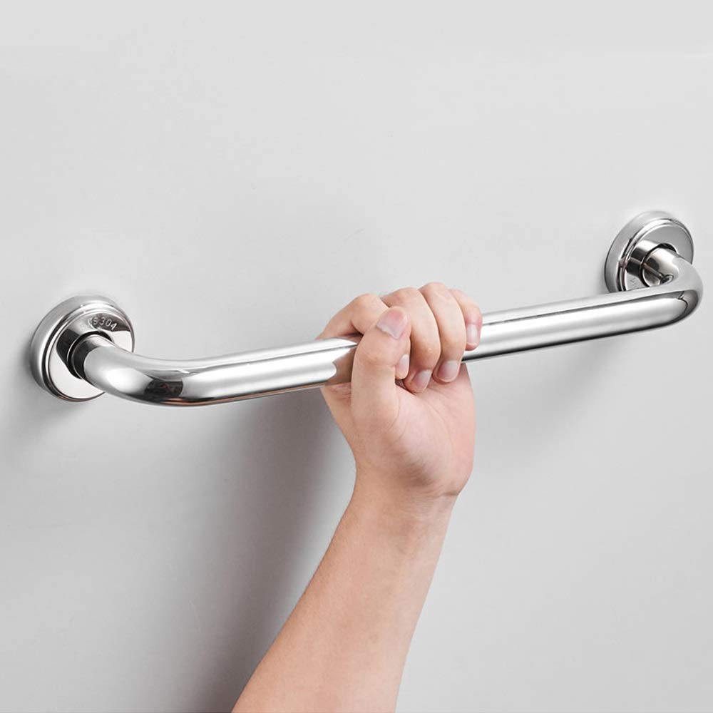 Maniglione per Handicap Di Sicurezza per Bagno, Maniglione per Bagno Doccia Di Sicurezza in Acciaio Inox Doccia Di Sicurezza Binario Di Supporto Senza Barriere Finitura Cromata Lucida Corriman