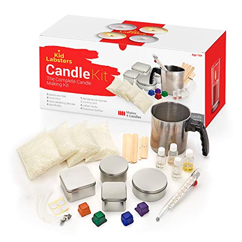 Kid Labsters Complete DIY Candle Making Kit - Beginner Soy Wax Candle-Making Set