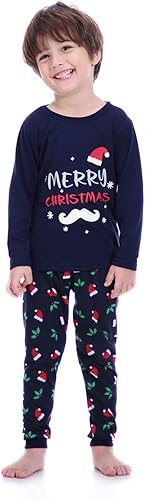 Miniatura 5 de VENTELAN - Conjunto de pijama familiar de Navidad a juego, conjunto de pijamas de Navidad de Papá Noel para parejas y niños