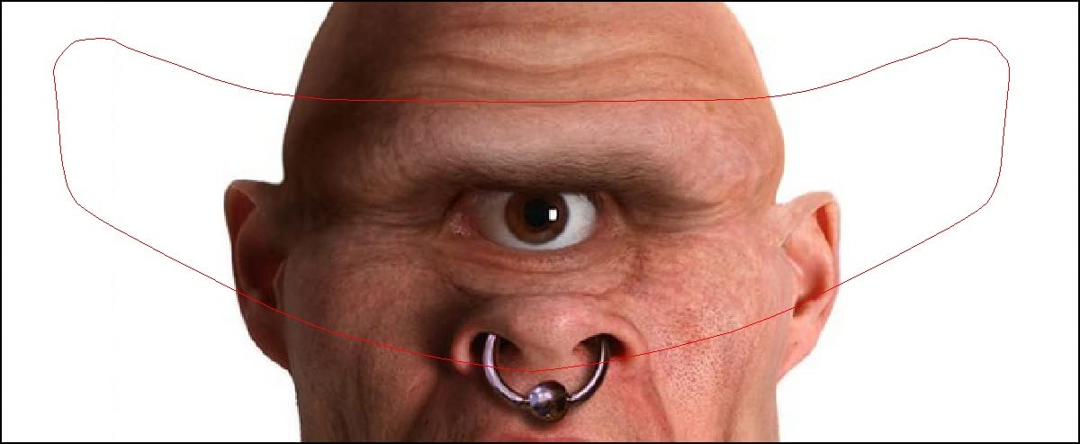 V08 Cyclops Visor Tint Decal Graphic Sticker Helmet Fits: Icon Shoei Bell HJC Scorpion AGV V2