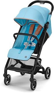 CYBEX Gold Sillita de paseo Beezy con sistema de arnés One-Pull, Desde el nacimiento hasta 4 años aprox (máx. 22 kg), Compacto y ergonómico, Beach Blue (Azul)