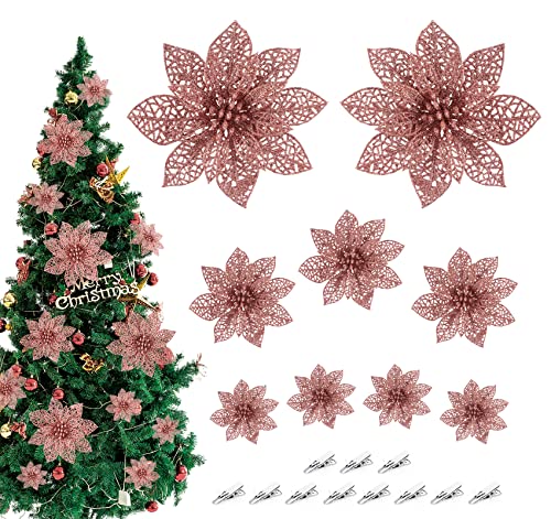 ilauke 30 Stück Künstlicher Weihnachtsstern, 3 Größen...