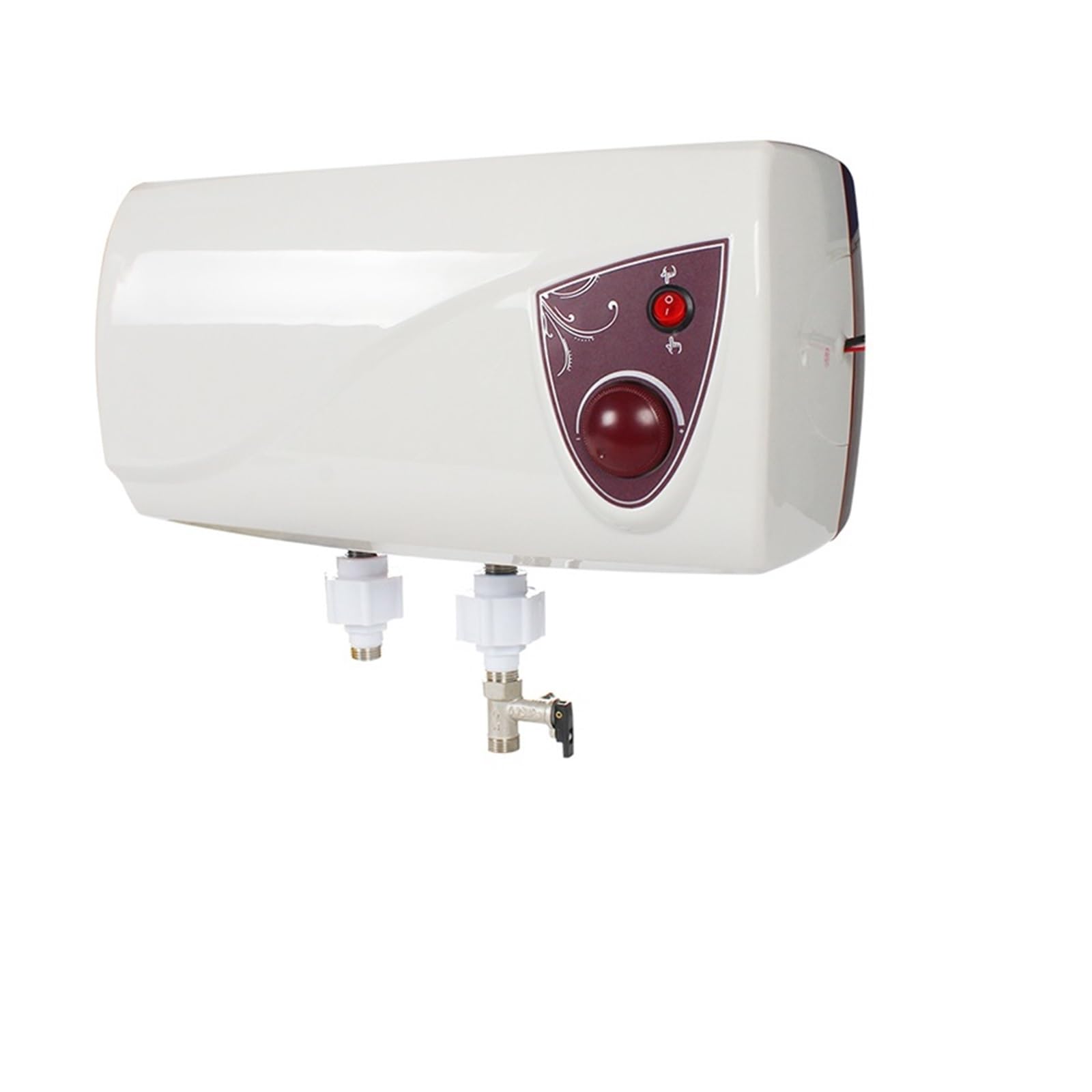 Scaldabagno for roulotte 12V/220V Scaldabagno Elettrico for roulotte da Campeggio 10L con misuratore della Temperatura dell'Acqua per modifiche Interne ed Esterne