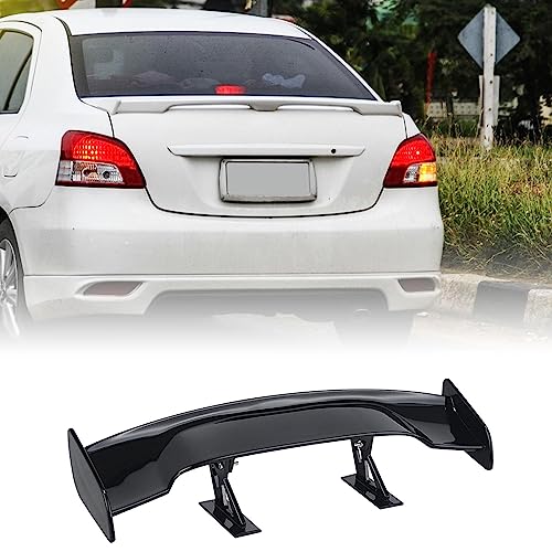 Image of Universal Mini Car Spoiler Wing | Premium ABS Auto Tail Wing Black | Easy Peel & Stick Installation for All Cars | Enhanced Driving Stability|1Pcs Car Mini Spoiler Wing