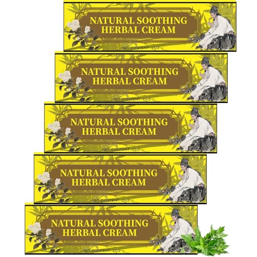 5PCS Natural Herbal Skin Cream - Effective & Safe Skin Treatment Cream for Face and Body - Deeply Nourishing & Hydrating Body Cream - Body Skin Care for All Skin Types - Fast Sooth & Repair for Skin