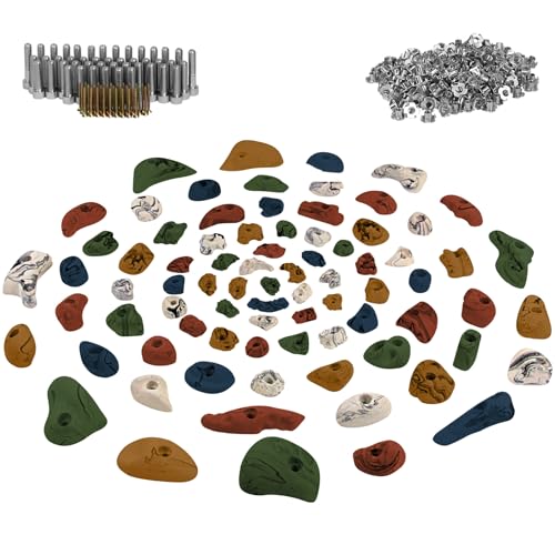 ALPIDEX 80 Klettergriffe | Inklusive Schrauben, Einschlagmuttern |...