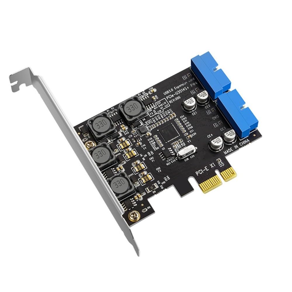 Tarjeta PCI-e a USB 3.0 con conector de 19 pines y 4 puertos para PC 7