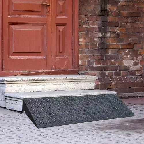 ✅ 10 Best Heavy Duty Mobility Scooter 4 Threshold Ramp, Rubber Threshold Ramps Up to 4 5 6 8 10 13 15 16 cm High, Low Cars/Truck/Rv Loading Ramp Heavy Duty 1m Long, Home Non Slip Slope for Mobility Scooter(100x30cmx13cm)
