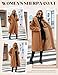 UMIPUBO Women Fuzzy Fleece Long Lapel Hooded Sherpa Jacket Faux Fur Warm Coat Winter Fall Trendy Outerwear Fluffy Furry Pea Coat(Camel,M)