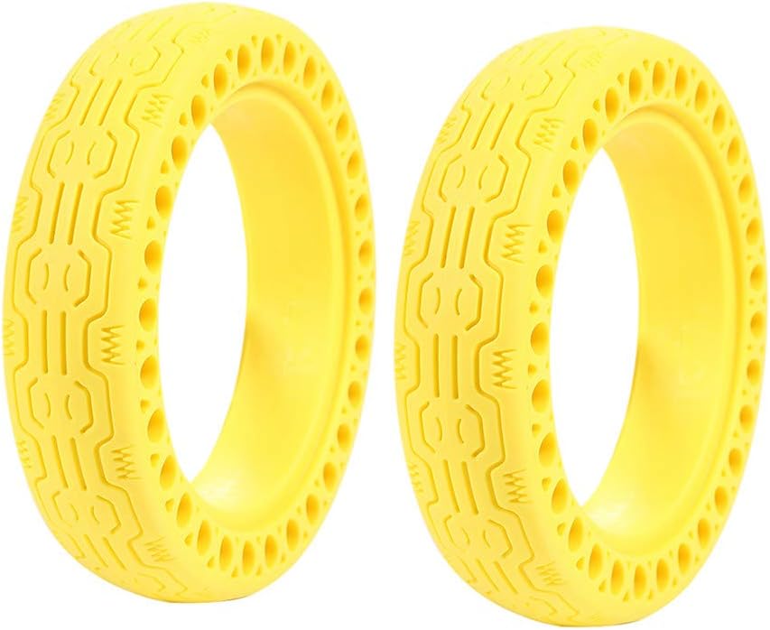 FOLOU Electric Scooter Replacement Wheels Solid Never Flat Tires for Xiaomi M365 or Similar E-Scooter Models (Set of 2 Tires)