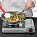 Chef Master 12,000 BTU Portable Butane Stove - Gas Burner for Camping & Outdoor Cooking - Countertop Cooktop with Carry Case, Wind Guard & Electronic Ignition - Portable Cooker & Burner Stove – 90235