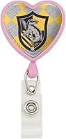 Vista 10 de Harry Potter Gryffindor Plaid Sigil Heart Lanyard Carrete retráctil Soporte para tarjeta de identificación
