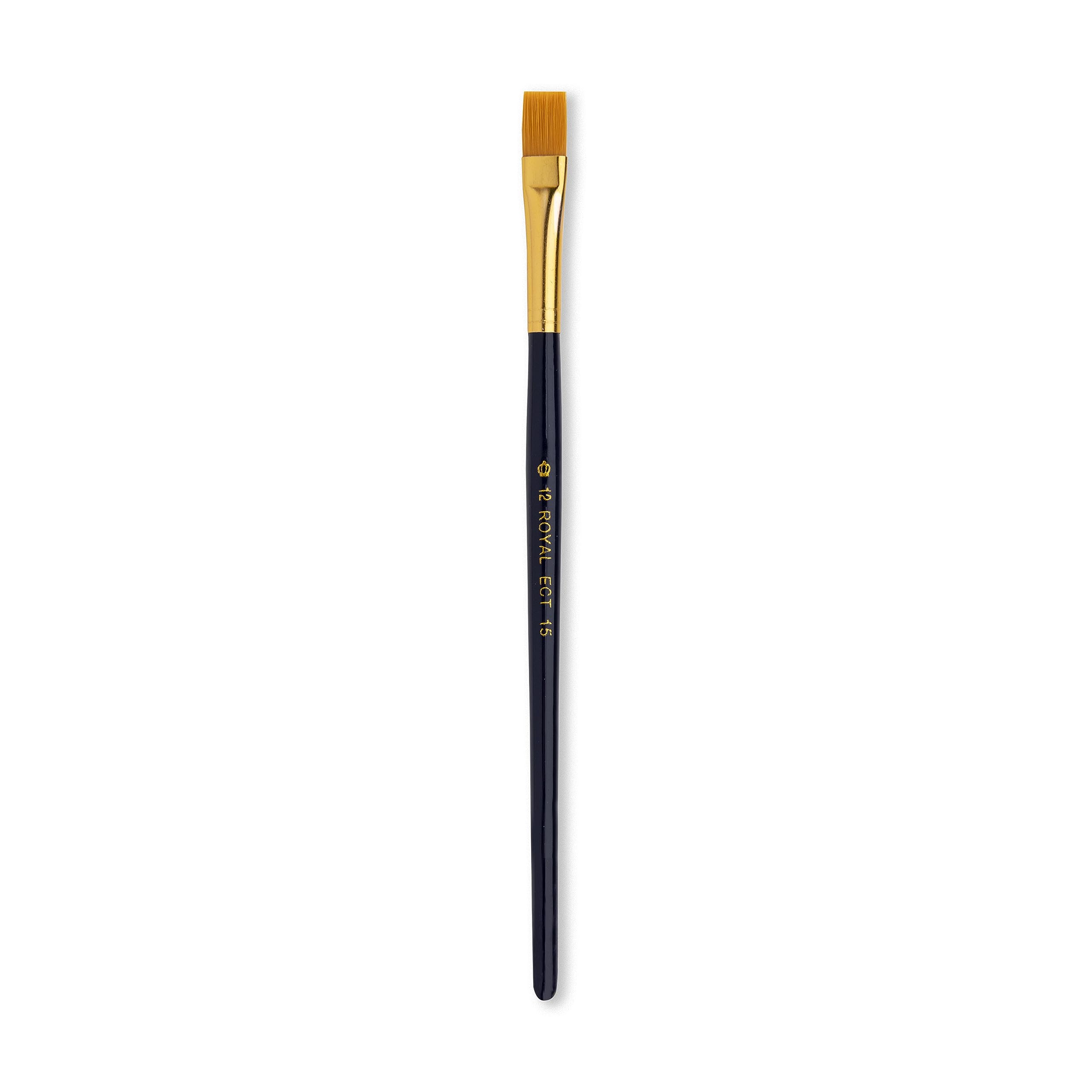 Royal & Langnickel Beige Economy Artist Paint Brush Taklon No. 12 Flat
