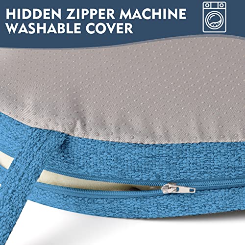 Oydas Chair Cushions For Dining Chairs With Ties Removable Cover Non Slip Dining Room Seat Cushions For Kitchen Chairs 4 Pack Blue #TOP5