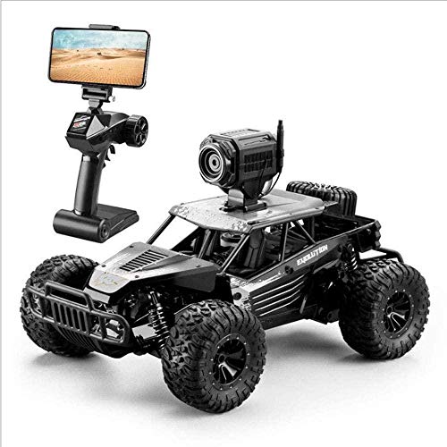 Preisvergleich Produktbild RC-Car-Fernbedienung Geländefahrzeuglegierungsmaterial Vierwege-Hochgeschwindigkeits-Mobilte... Echtzeit-Bildübertragungskamera 2,4 GHz Gelände-TPR-Reifensimulation Spielzeugauto Upgrad