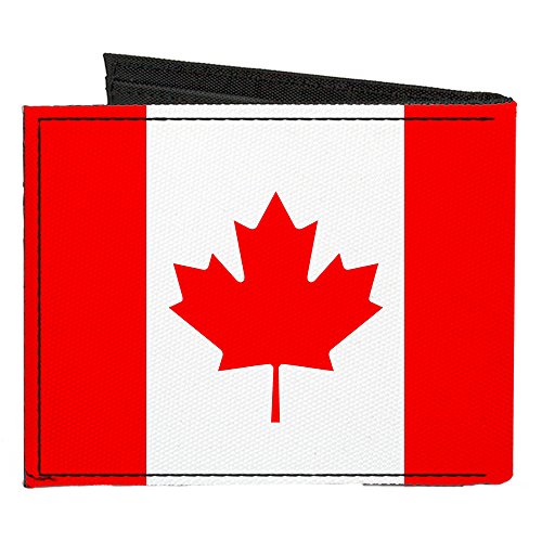 Buckle-Down Canvas Bi-fold Wallet-Canada Flag2