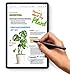Tab S7 S Pen (WithBluetooth) Replacement for Samsung Galaxy Tab S7, Tab S7+ Plus All Versions Touch Stylus Pen with 5*Tips/Nibs (Mystic Black)