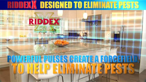Riddex X Plus Insect Repellent - Plug in, Mouse Deterrent - Pest Reject for Defense Against Rats, Mice, Roaches, Bugs and Insects - Control Pests with No Toxins