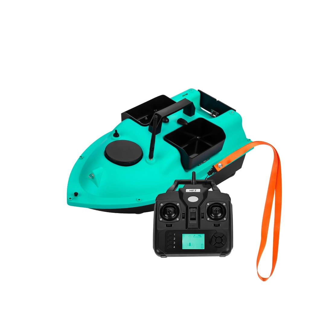 BAUBAUPLAY RC Fishing Bait Boat, V18 3 Compartments RC Bait Boat with GPS Positioning, One-Key Return, RC Bait Boats Speedboat Fishing Gifts for Men
