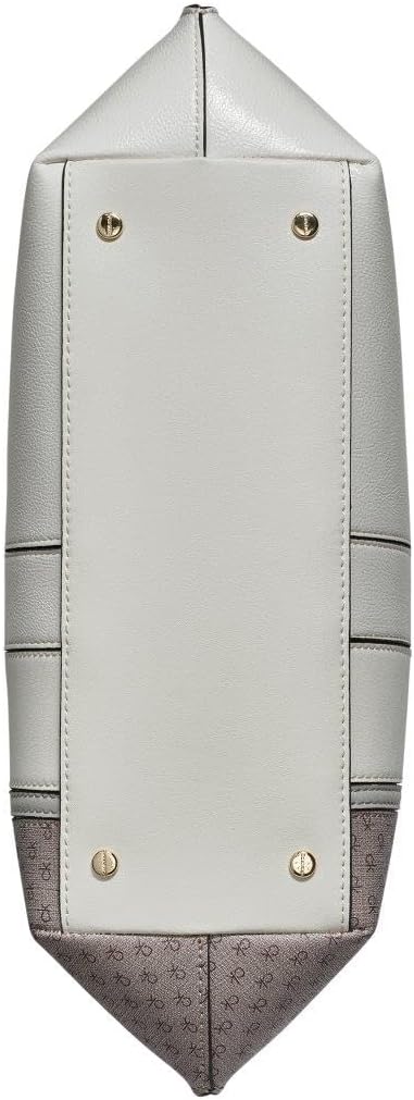 Calvin Klein womens Granite Geometric Tote Bag – Vegan Leather, Monogram, 3 Pockets - Image 3