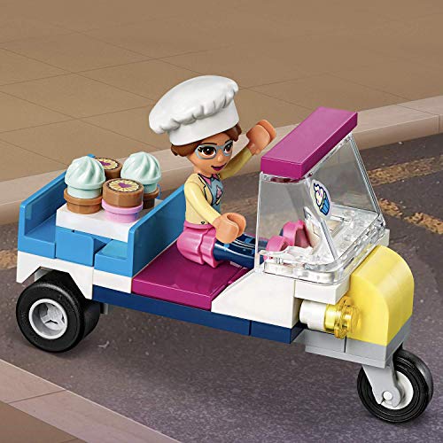 Friends Il Cupcake Café di Olivia, Mini-doll di Olivia ed Emma, Scooter Giocattolo e Accessori, Set da Gioco per Bambini, 41366 - Lego - Immagine 6