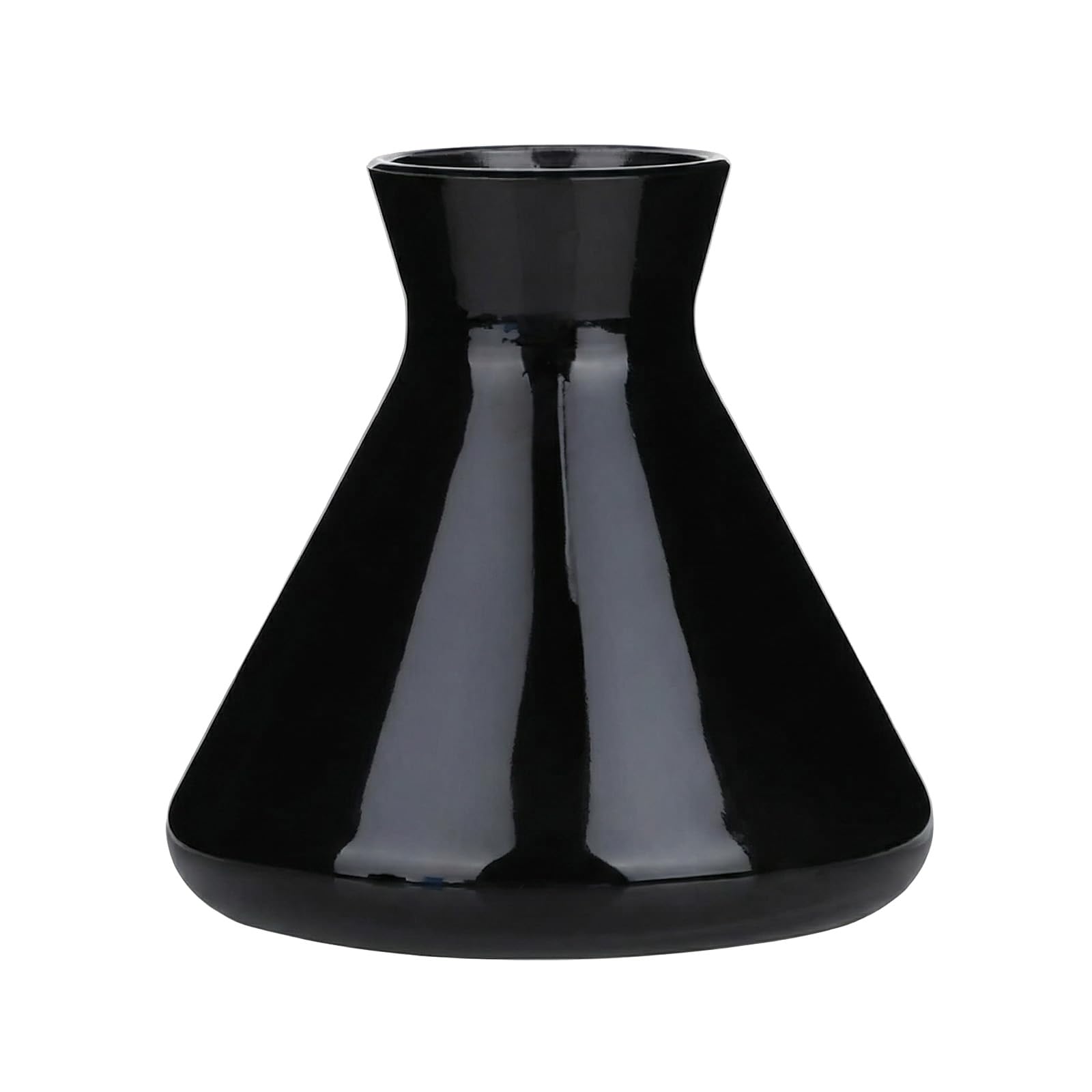 TUPANDY 220ml/7.5oz Empty Refillable Glass Reed Diffuser Bottle Diffuser Jars Aromatherapy Storage Container Fragrance Accessories Use for DIY Replacement Reed Diffuser Sets (Black)
