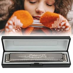Orgue à bouche Tremolo Harmonica 24 trous avec étui pour étudiants adultes cadeau débutant(Noir A) - Les Beatles, Paul McCartney, John Lennon, RIngo Starr, George Harrison Orgue à bouche Tremolo Harmonica 24 trous avec étui pour étudiants adultes cadeau débutant(Noir A) – Image 7