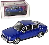Fahrzeug ist ca 10 cm lang Abrex Skoda 110R Coupe Sapphire Blau 707KN 1/43 Modell Auto