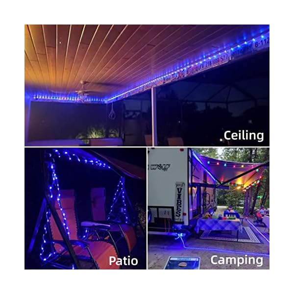 Wakaka 2 pack 100 led battery operated rope lights - image 5