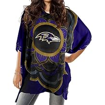 Littlearth NFL Baltimore Ravens Caftan Flower, Team Color, 32" x 42"