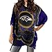 NFL Baltimore Ravens Womens NFL Caftan, Purple, One Size Fits Most