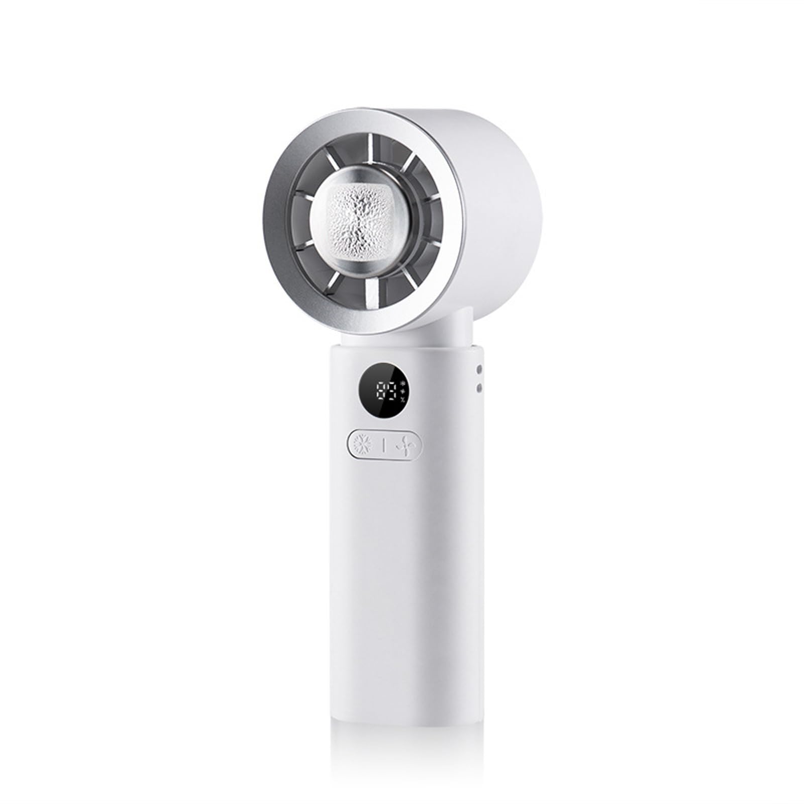 Alksubbm Portable Handheld Fan 4 Speed Small Cooling Desk Fan Quiet Handheld with Digital Display USB Rechargeable Table Quiet with Digital Display USB Rechargeable Table