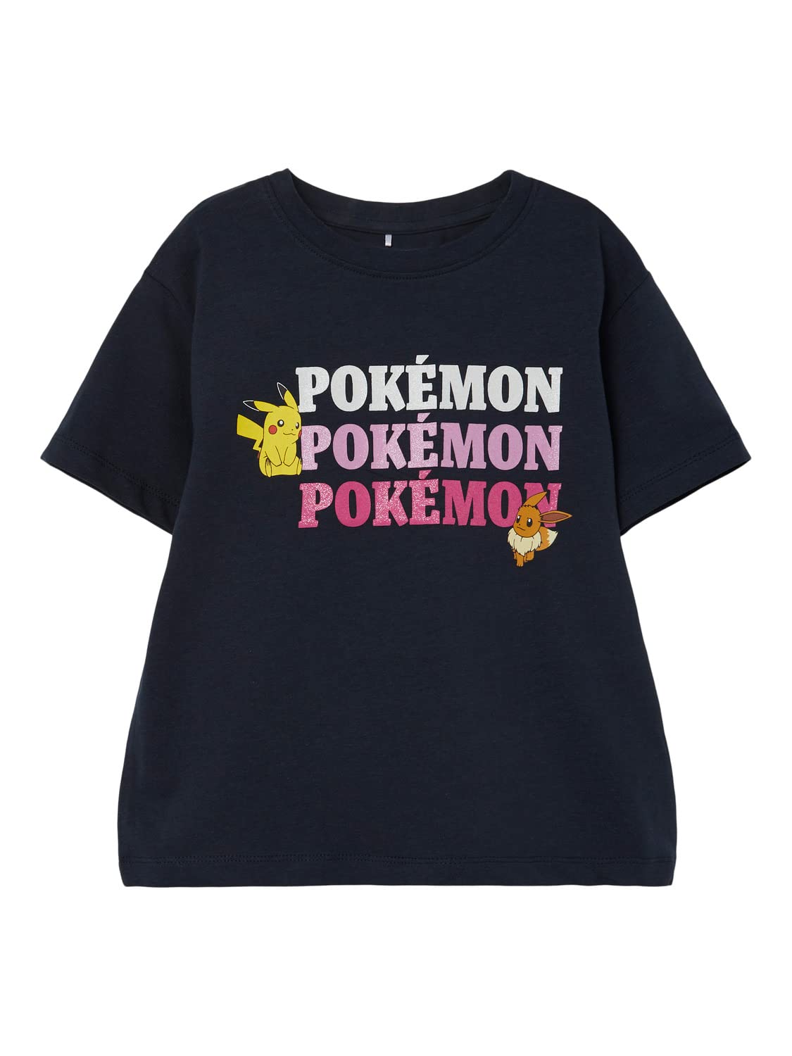 name it Girl's Nataly Pokemon Short-Sleeves Top
