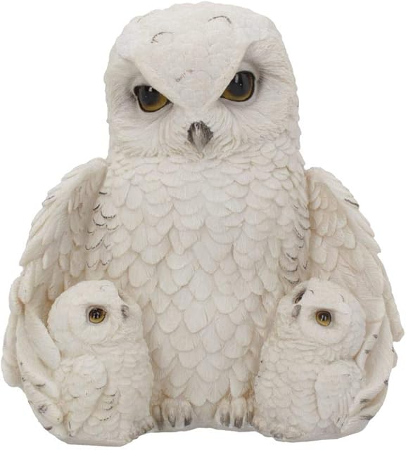 Nemesis Now Feathered Family 21.5cm Figurine, Resin, White