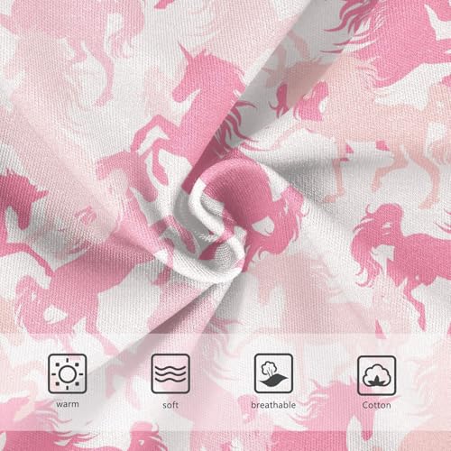 Girls' Underwear Pink Unicorns Cotton Stretch Comfort Toddler Panties3