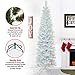 National Tree Company Artificial Christmas Tree, White Tinsel, Includes Stand, 6 feet