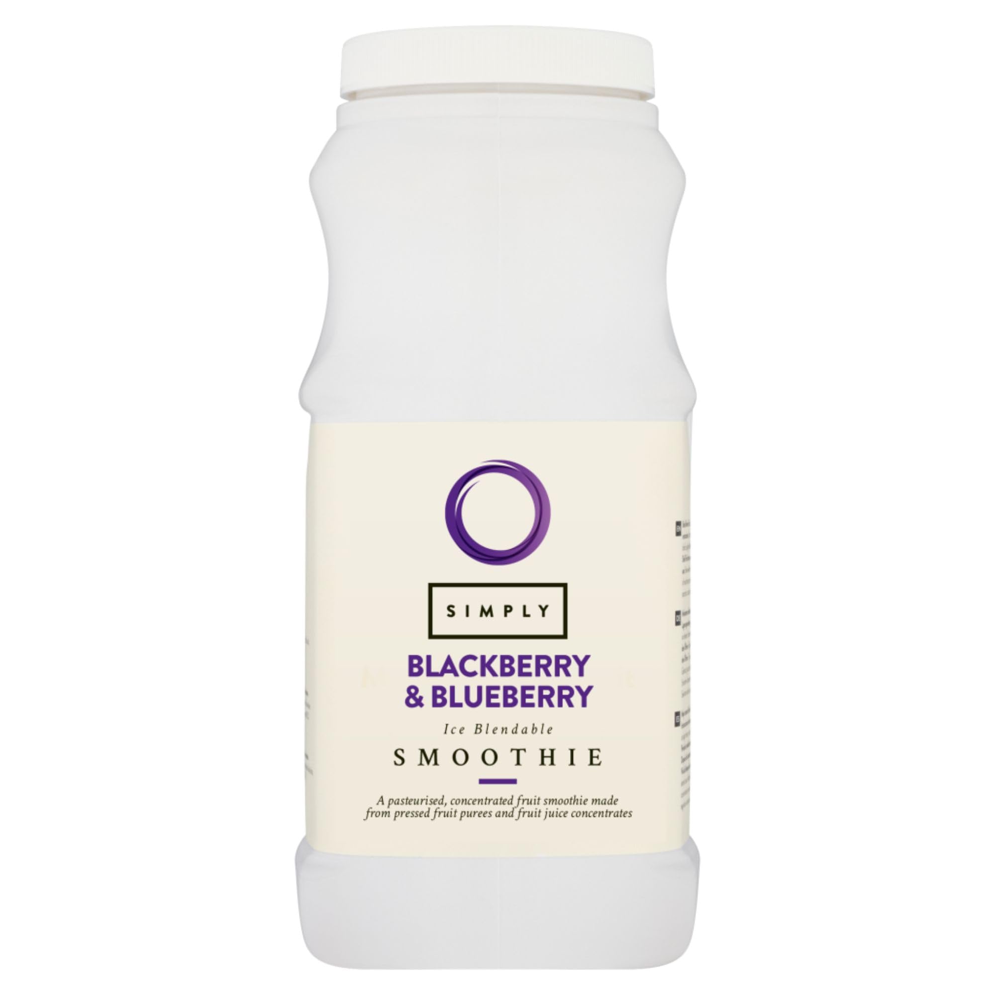 Simply Blackberry and Blueberry Smoothie, Vegan Blendable Concentrated Smoothie Mix Made with Real Fruit Puree (1 Litre)