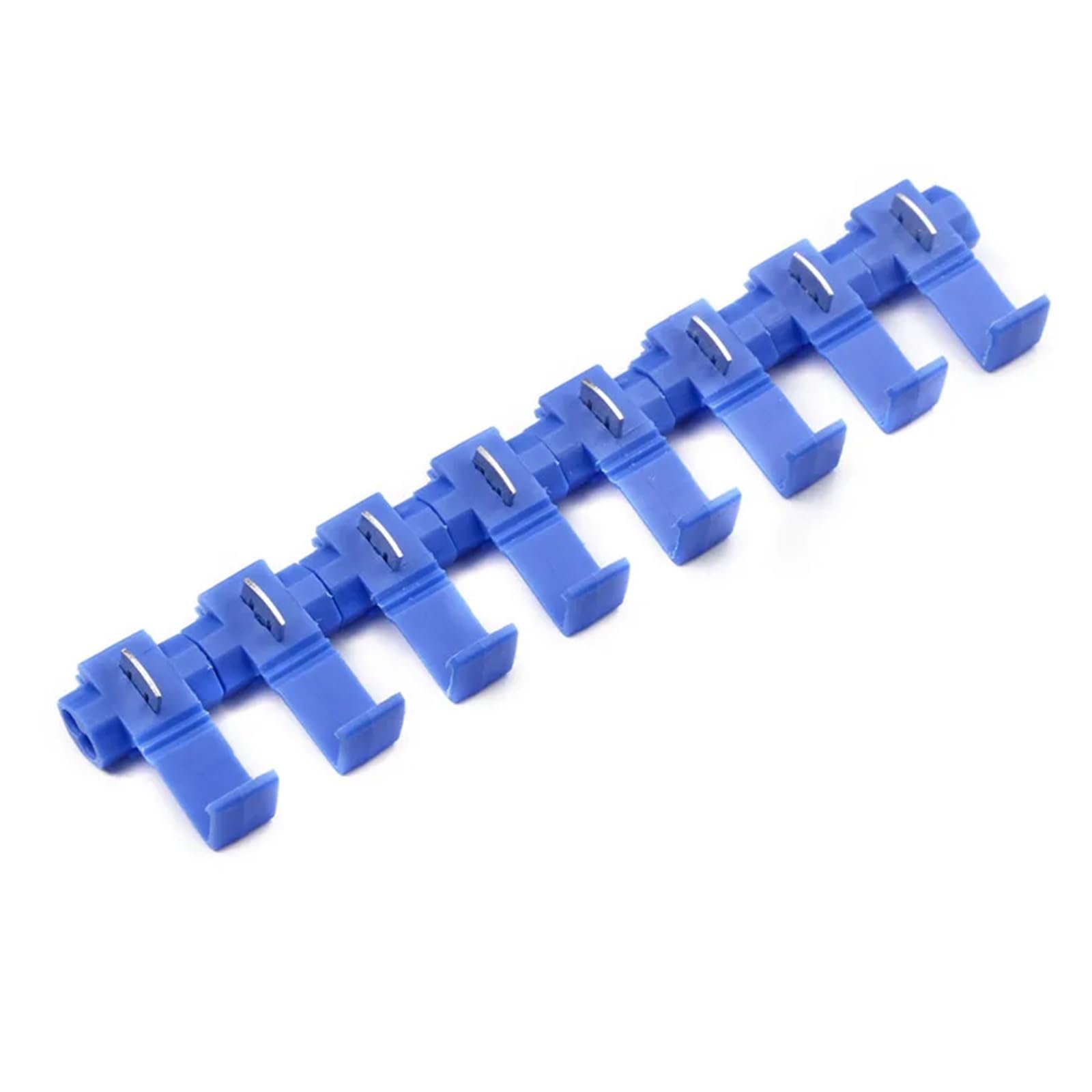 BYLSAGWHT 50Pcs Cable Crimp Connectors Set Quick Splice Snap Lock Blue Electrical Wire Terminals Kit 0.75-2.25 mm2 16-14AWG