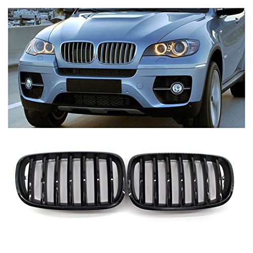 Rejilla para E70 X5 y E71 X6 Coupe 2007-2013: parachoques delantero de riñón negro 3