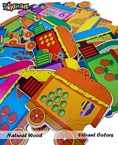 Image of Toyshine 123 Train Puzzle Numbers Toy, Educational And Learning Toy - 123, Kids