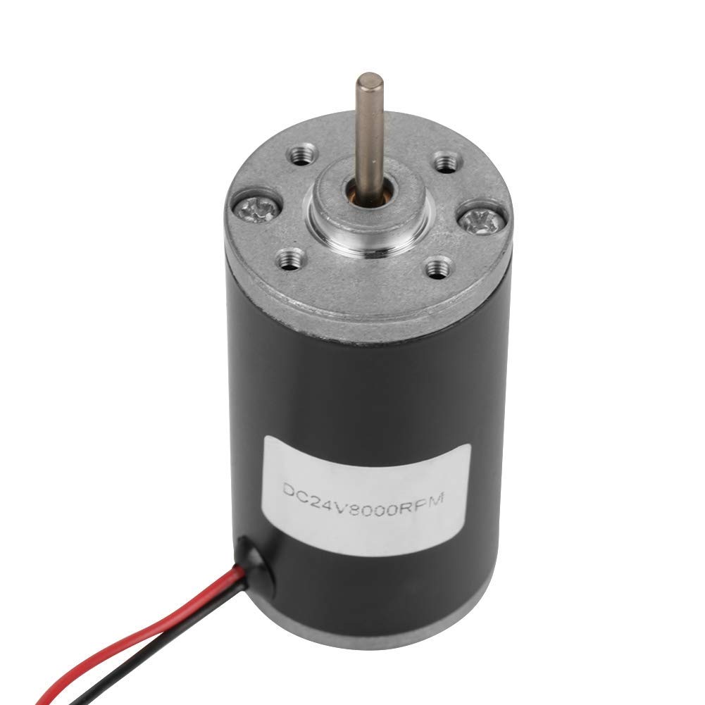 Moteurs à Courant Continu Aimant Permanent 31ZY 6V/12V/24V 3500-8000RPM CW/CCW Permanent pour Générateur DIY (24V 8000rpm)